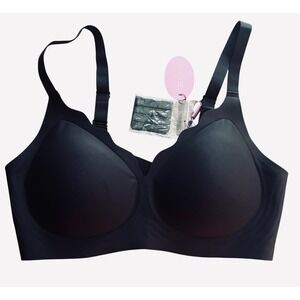 NEW Avidlove‎ Wireless Comfort Bra Everyday Support Bra Black Size L